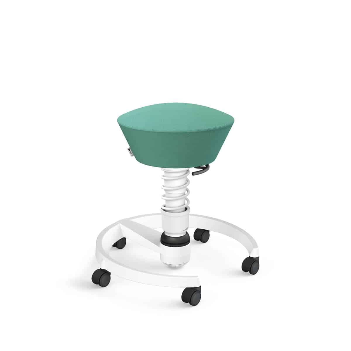 Swopper met wielen, harde ondergrond, veerpoottype low