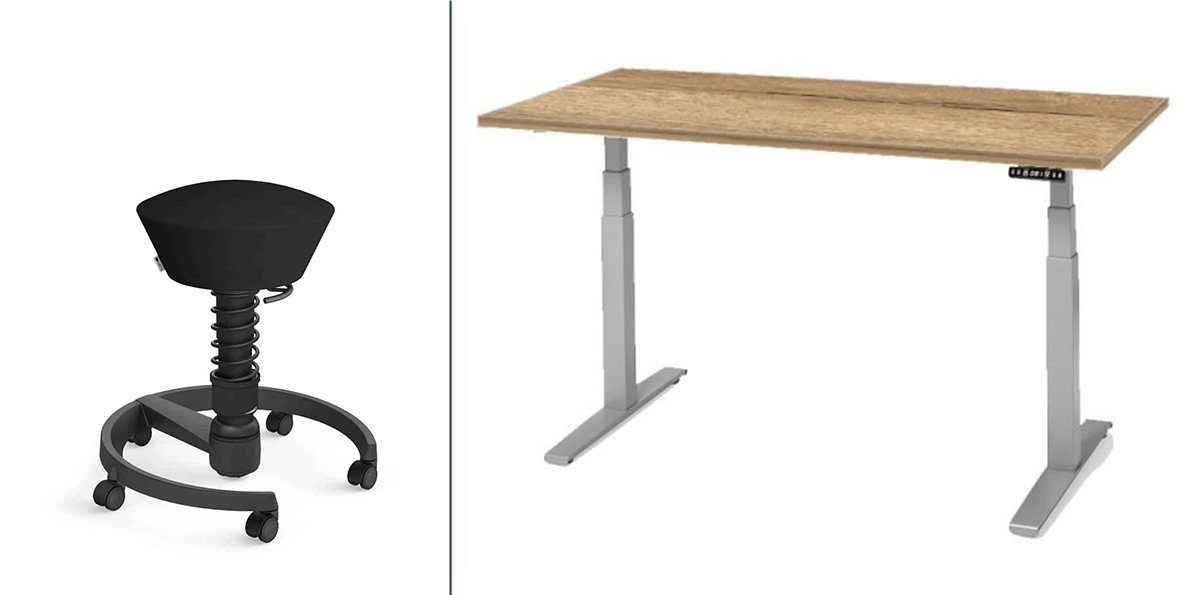 Swopper combinatie hooglaag bureau