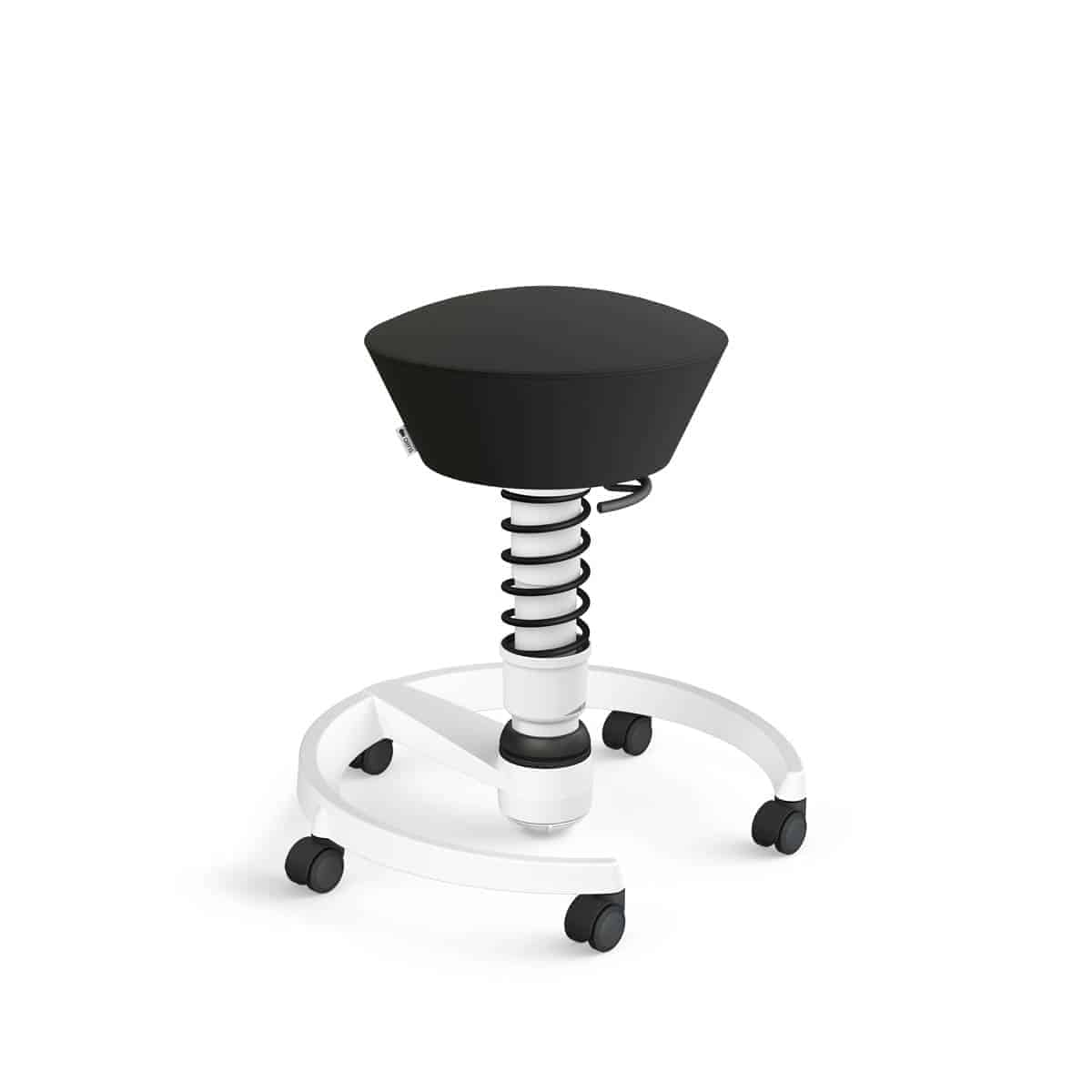 102 hb stwh bk ur01 aeris swopper castors hard floor standard white black uruguay black 01